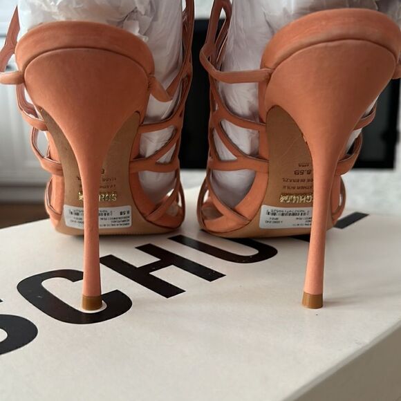 SCHUTZ Orange Cage Heels - Picture 5 of 6